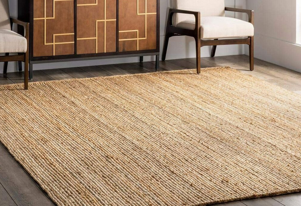 Eco-Chic Jute Fiber Rugs - Natural Texture Sustainable Style